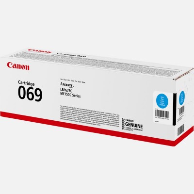 Kasetė Canon 069 (5093C002) CY 1.900psl OEM-Laz-DISBL