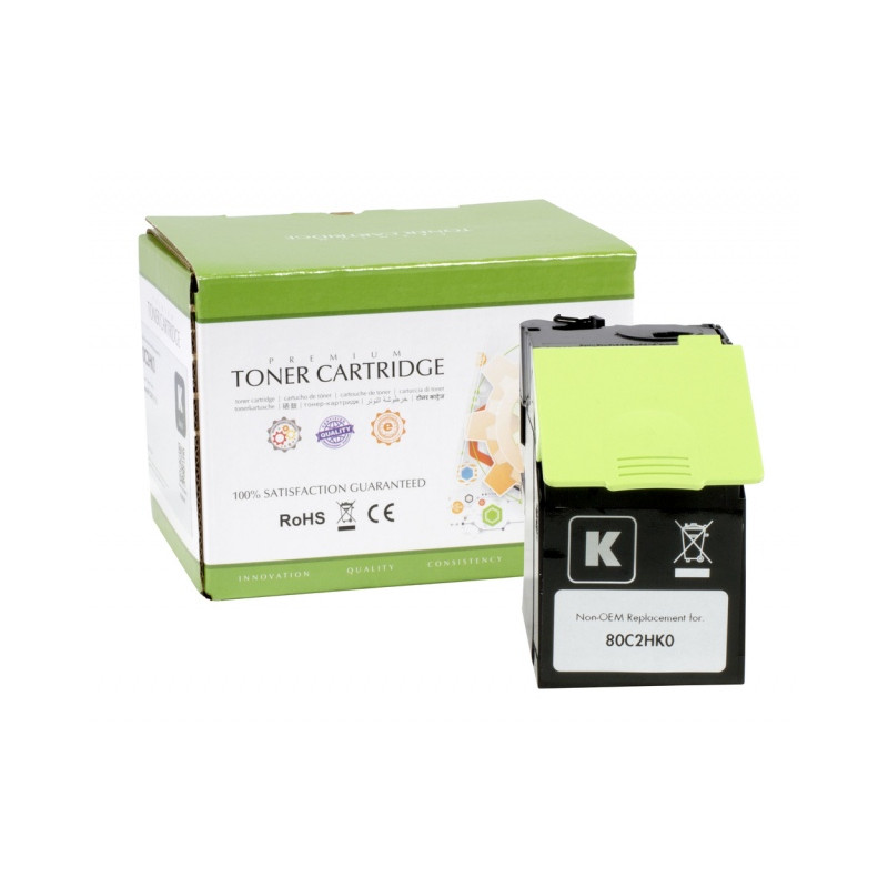 Static Control Lazerinė kasetė juoda, suderinama su Lexmark 802HK (80C2HC0)