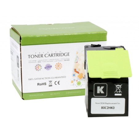 Static Control Lazerinė kasetė juoda, suderinama su Lexmark 802HK (80C2HC0)
