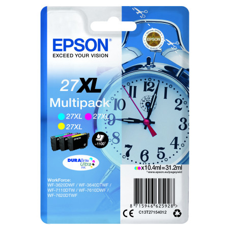 Kasetė Epson T27XL (C13T27154012) CMY OEM