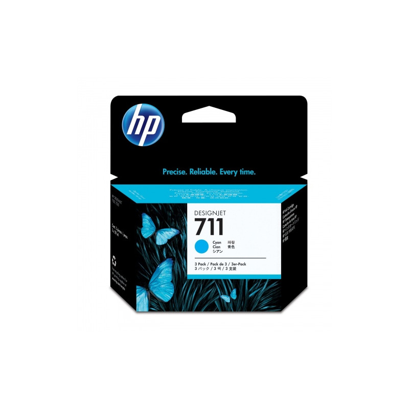 HP 711 (CZ130A) Rašalinė kasetė, Žydra