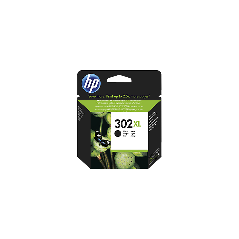 HP 302XL (F6U68AE) Rašalinė kasetė, Juoda