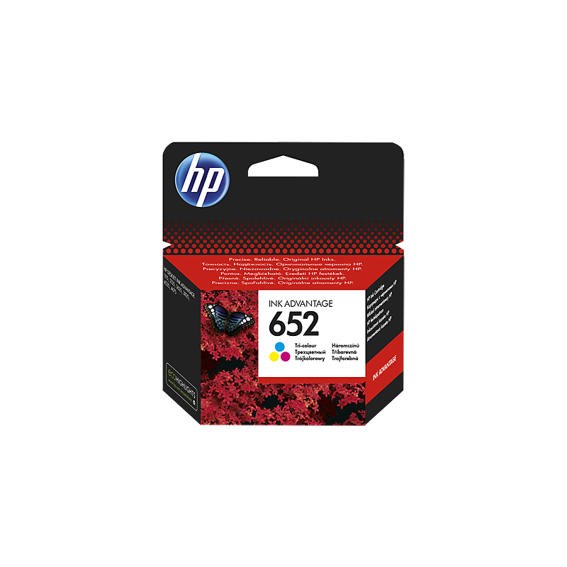 HP 652 Tri-color (F6V24AE) Rašalinė kasetė, CMY