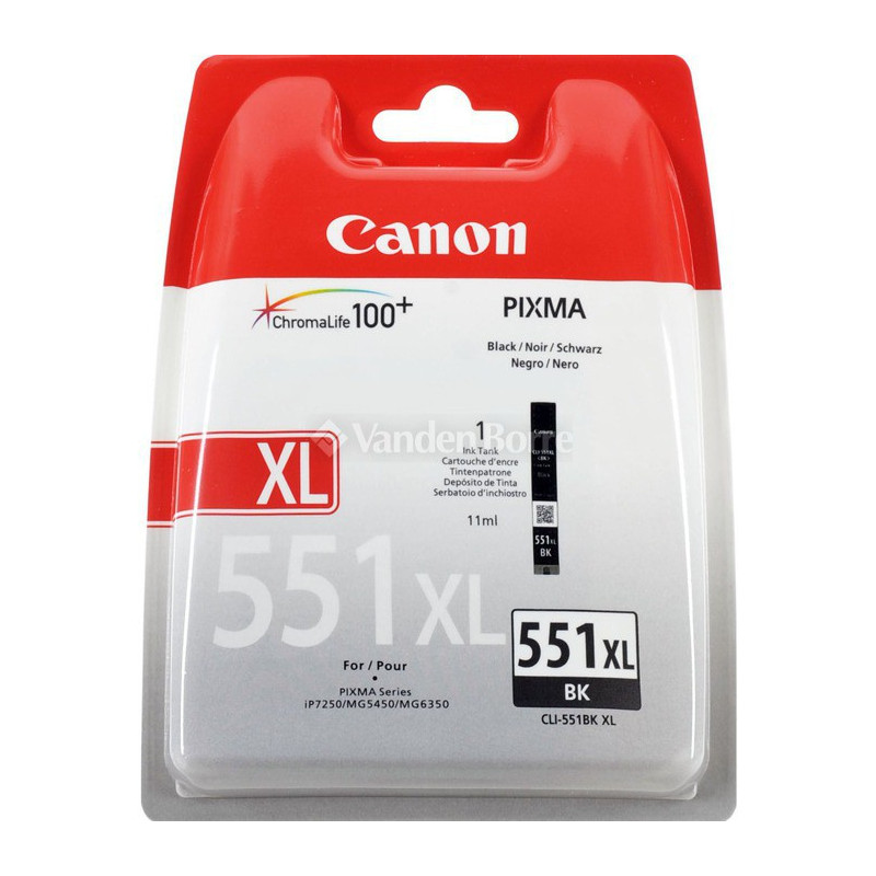 Kasetė Canon CLI-551XL BK 1125psl OEM