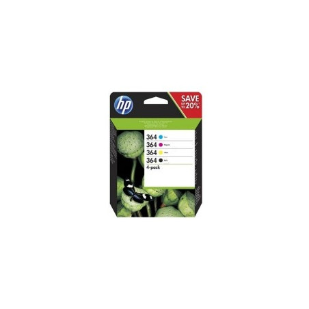 HP No.364 Kasečių rinkinys (N9J73AE), juoda ir trispalvė kasetė rašali