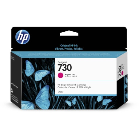 HP 730 (P2V63A) Rašalinė kasetė, Purpurinė