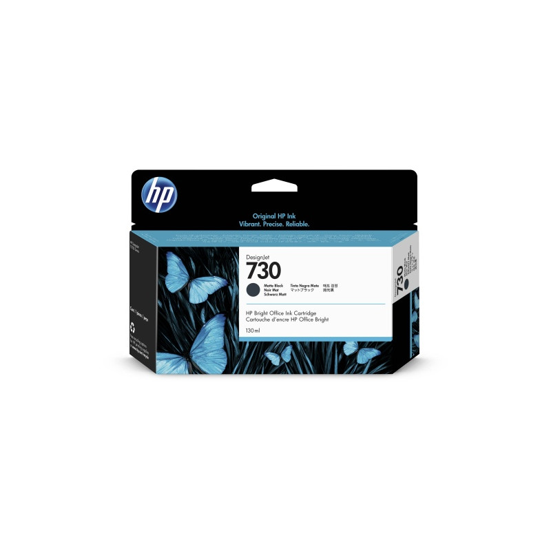 HP 730 (P2V65A) Rašalinė kasetė, Matinė juoda