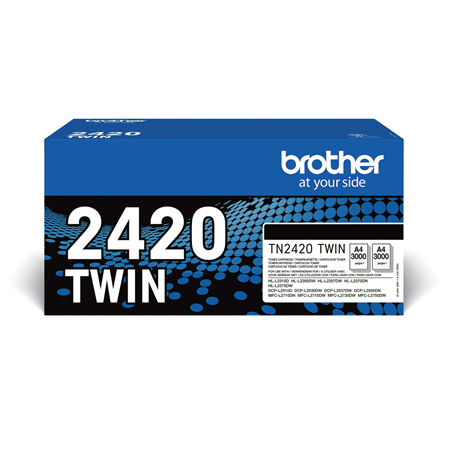 Kasetė Brother TN-2420TWIN BK 2x3000psl OEM