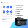 Pantum M6550NW Spausdintuvas lazerinis MFP Nespalvotas A4 22ppm Wi-Fi USB Ethernet LAN