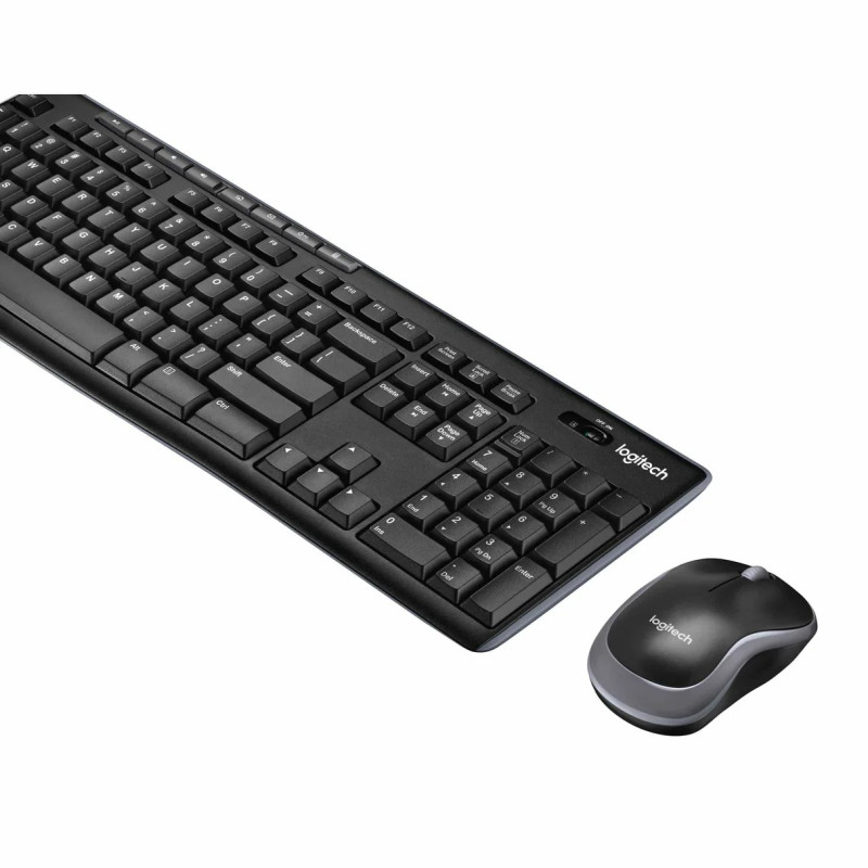 Klaviatūra ir pelė Logitech MK270 (US) belaidė USB BK