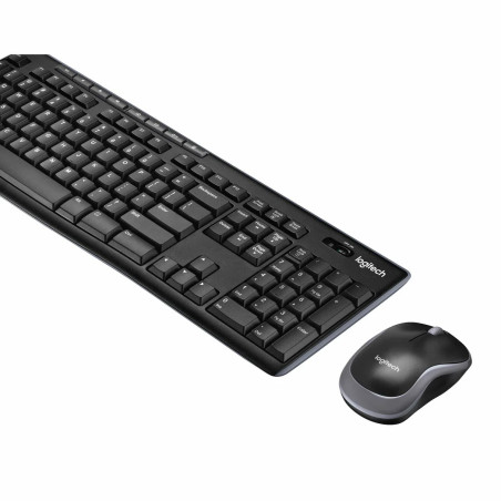 Klaviatūra ir pelė Logitech MK270 (US) belaidė USB BK