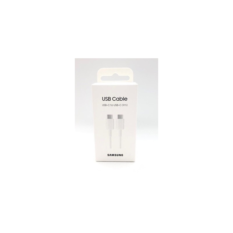 Įkroviklio laidas Samsung EP-DA705BWEGWW USB-C to USB-C 1m WH