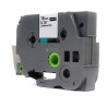 Juostelė Brother TZE-241/TZ241 18mm x 8m BK/WH NAUJA