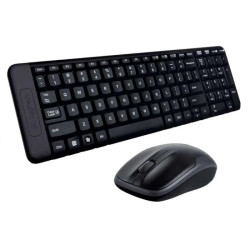 Klaviatūra ir pelė Logitech MK220 (US) belaidė USB BK
