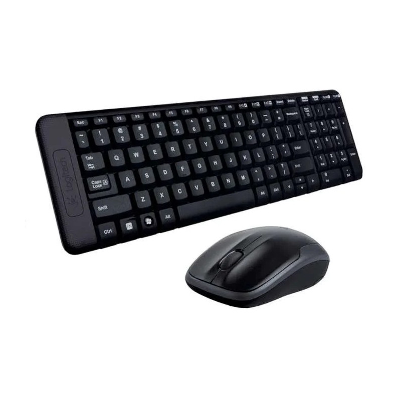 Klaviatūra ir pelė Logitech MK220 (US) belaidė USB BK