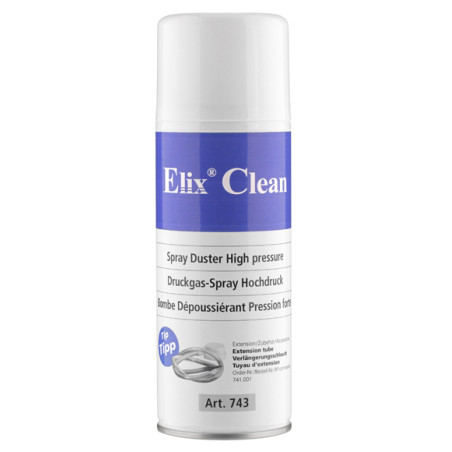 Suspaustas oras ELIX CLEAN HIGH PRESSURE - Nedegus  (SprayDuster) 300ml
