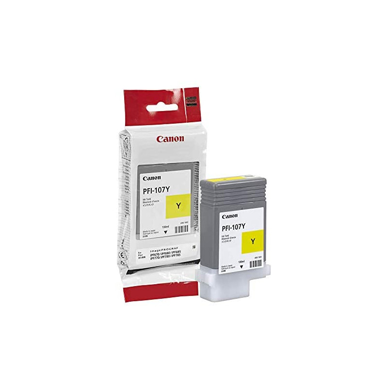 Kasetė Canon PFI-107Y (6708B001) YL 130ml OEM