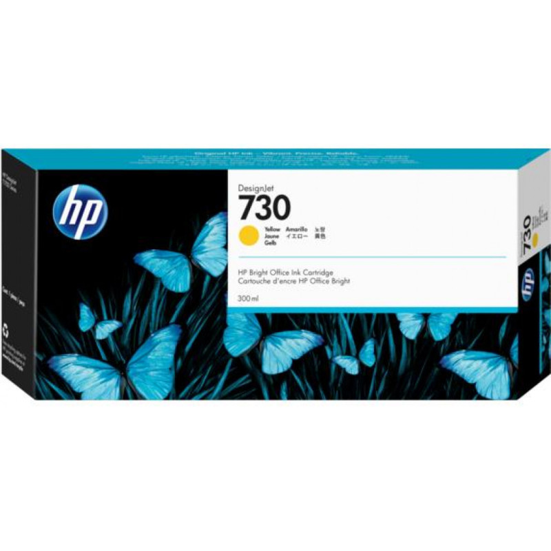 Kasetė HP No.730 (P2V70A) YL 300ml OEM