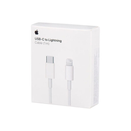 Įkroviklio laidas Apple MM0A3ZM/A USB-C to Lightning 1m WH
