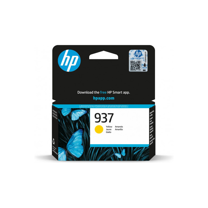 Kasetė HP Ink No.937 (4S6W4NE) YL 800psl OEM