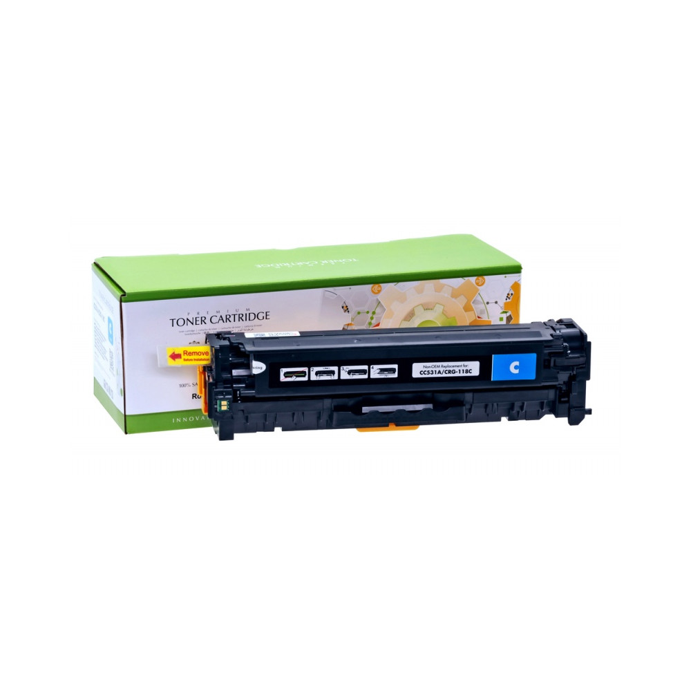 Neoriginali Static Control HP CC531A IP Safe, žydra kasetė lazeriniams spausdintuvams, 2800 psl.