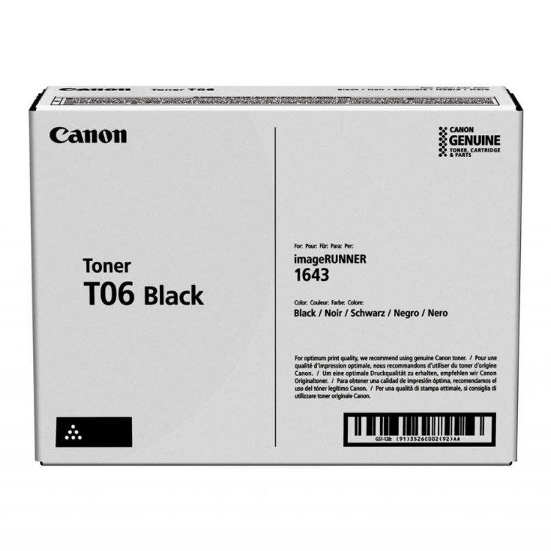 Kasetė Canon T06 (3526C002) BK 20.5K OEM