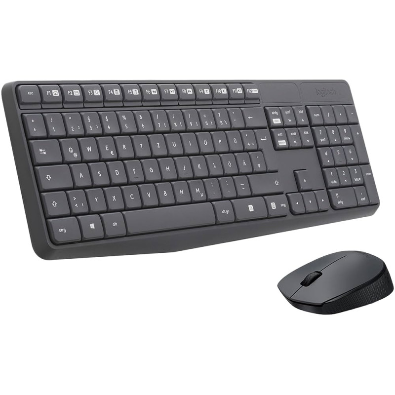 Klaviatūra ir pelė Logitech MK235 (US) belaidė USB GY