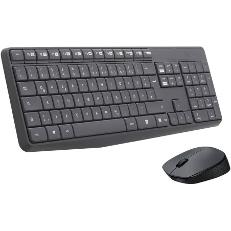 Klaviatūra ir pelė Logitech MK235 (US) belaidė USB GY