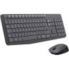 Klaviatūra ir pelė Logitech MK235 (US) belaidė USB GY