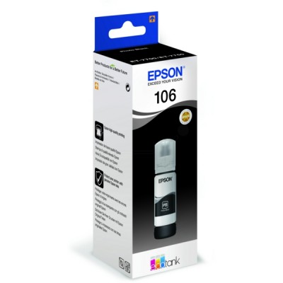 Ink Epson 106 (C13T00R140) foto BK 5K OEM-RAŠALAI-BIURO PREKES