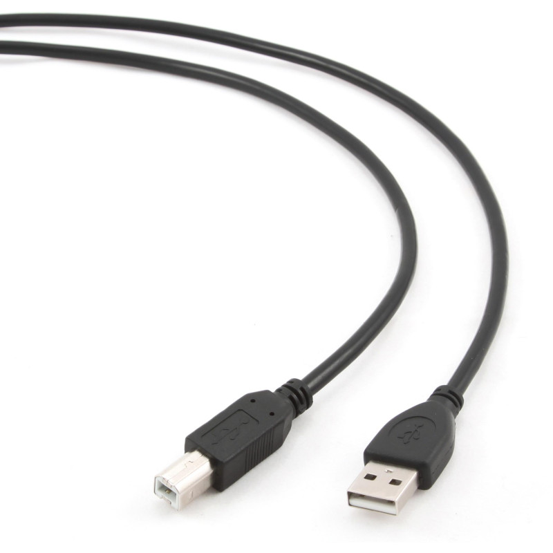 Laidas spausdintuvui GEMBIRD CCP-USB2-AMBM-10 USB 2.0 A- B 3m cable BK