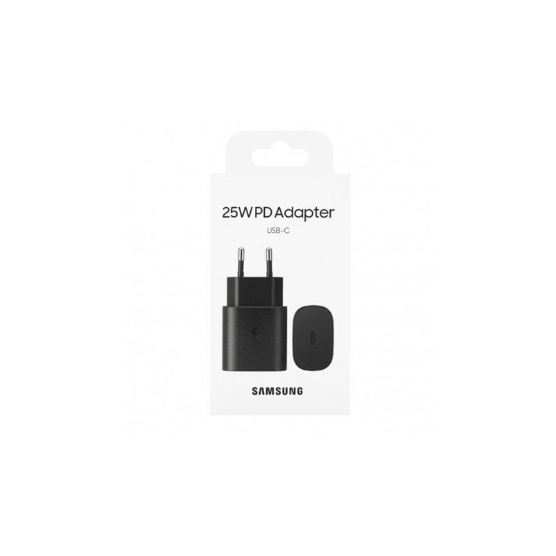Įkroviklis Samsung AC Adapteris USB Type C EP-TA800NBEGEU 25W BK
