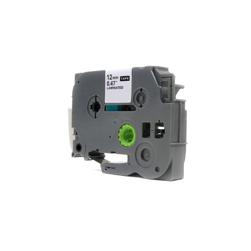 Juostelė Brother TZE-231/TZ231 12mm x 8m BK/WH NAUJA