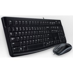Klaviatūra ir pelė Logitech MK120 (US) laidinė USB BK