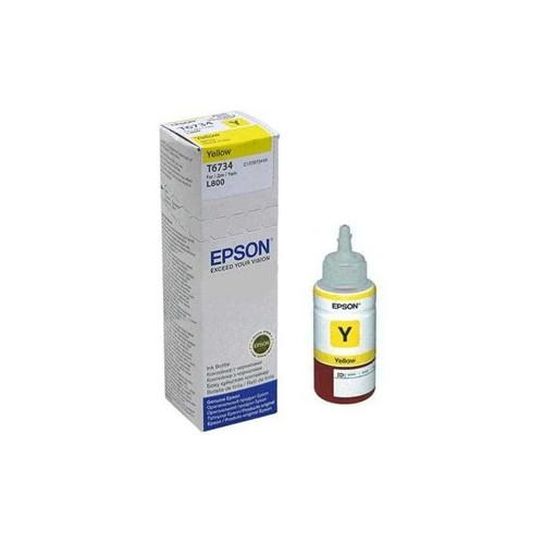 Epson T6734 (C13T67344A) Rašalo papildymo buteliukas, Geltona rašaliniams spausdintuvams
