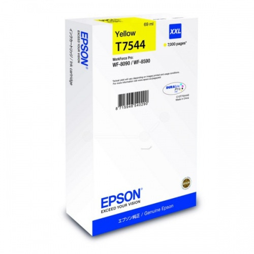 Epson T7544 XXL (C13T754440) Ink Cartridge, Yellow rašaliniams spausdintuvams