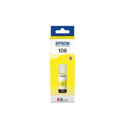Epson 106 EcoTank (C13T00R440) Rašalo papildymo buteliukas, Geltona rašaliniams spausdintuvams, 70 ml