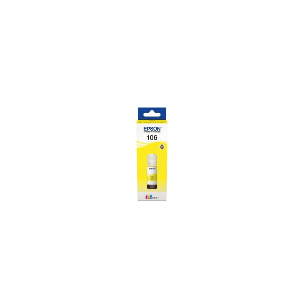 Epson 106 EcoTank (C13T00R440) Rašalo papildymo buteliukas, Geltona rašaliniams spausdintuvams, 70 ml
