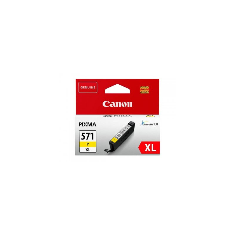 Canon CLI-571XL Y (0334C001) Rašalinė kasetė, Geltona