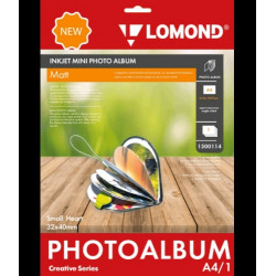 Fotoalbumas Lomond Inkjet Mini Album Small Heart Matinis širdelės formos 32x40mm (mažas)