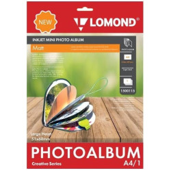 Fotoalbumas Lomond Inkjet Mini Album Large Heart Matinis širdelės formos 51x68mm (didelis)