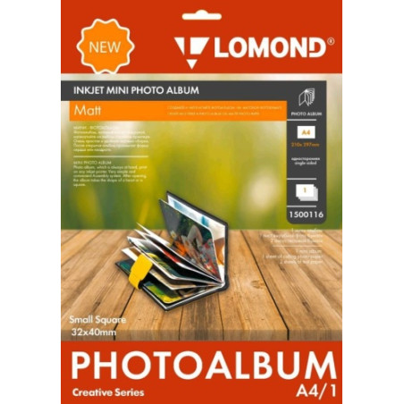 Fotoalbumas Lomond Inkjet Mini Album Small Square Matinis knygos formos 32x40mm (mažas)