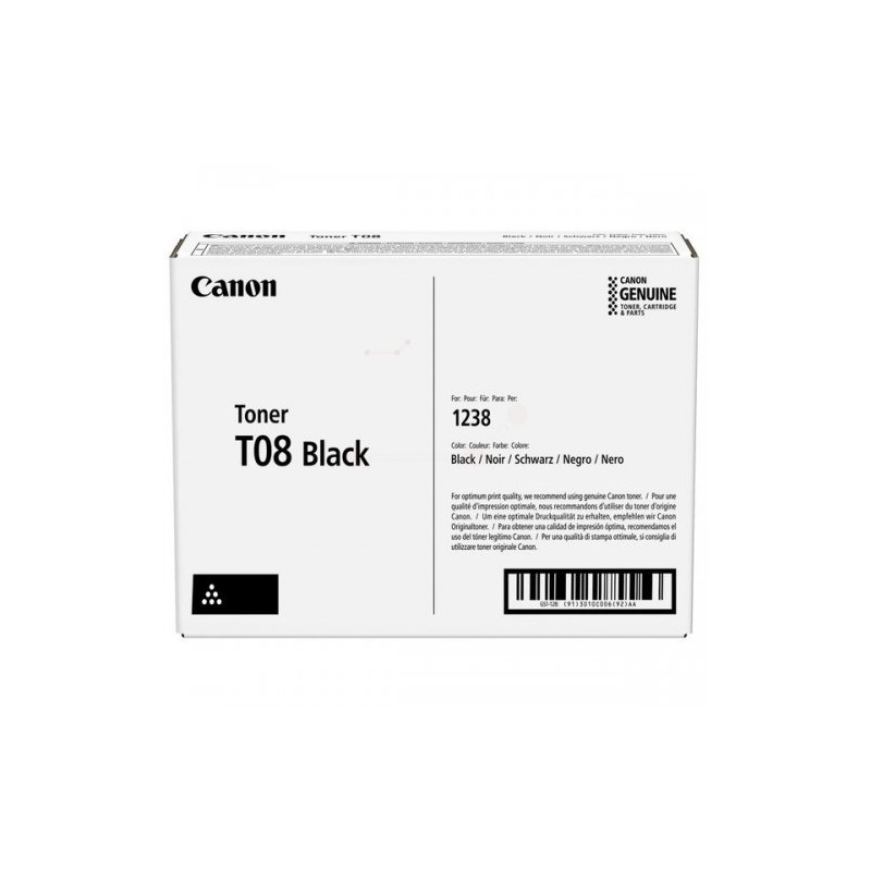 Canon T08 (3010C006) Lazerinė kasetė, Juoda