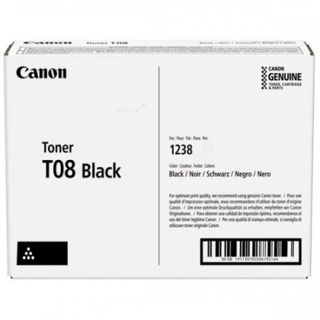 Canon T08 (3010C006) Lazerinė kasetė, Juoda