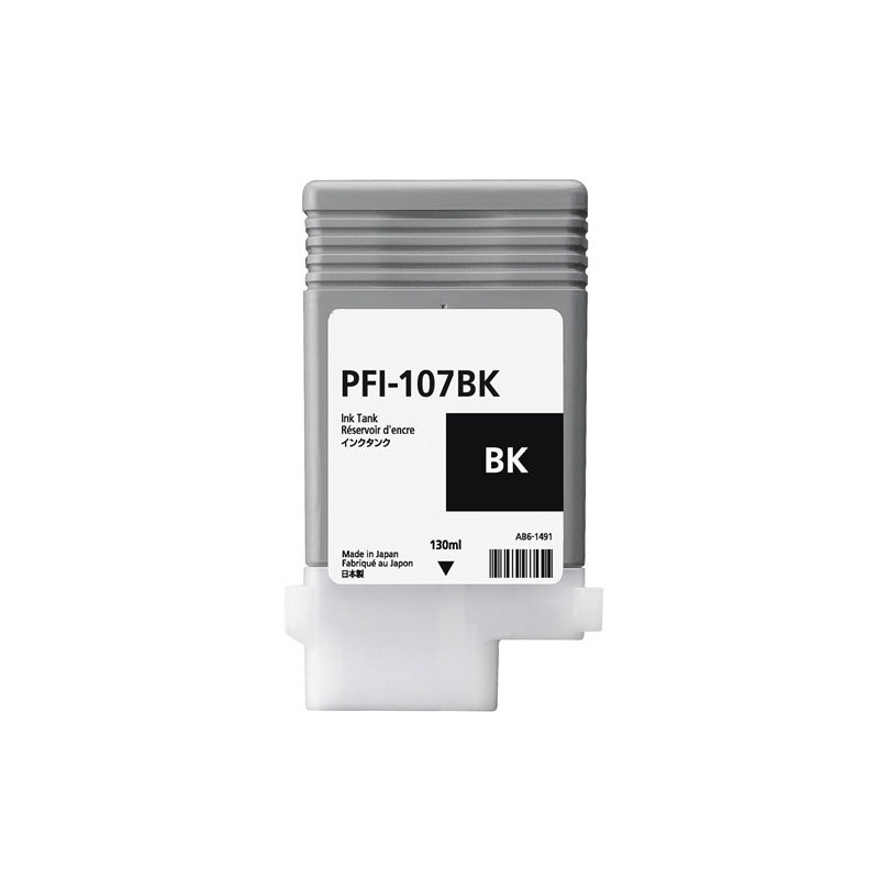 Canon PFI-107BK (6705B001) Rašalinė kasetė, Juoda (SPEC)