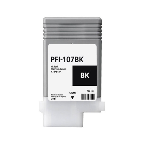 Canon PFI-107BK (6705B001) Rašalinė kasetė, Juoda (SPEC)