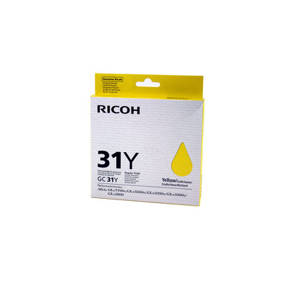 Ricoh Cart. GC31Y (405691), geltona kasetė rašaliniams spausdintuvams