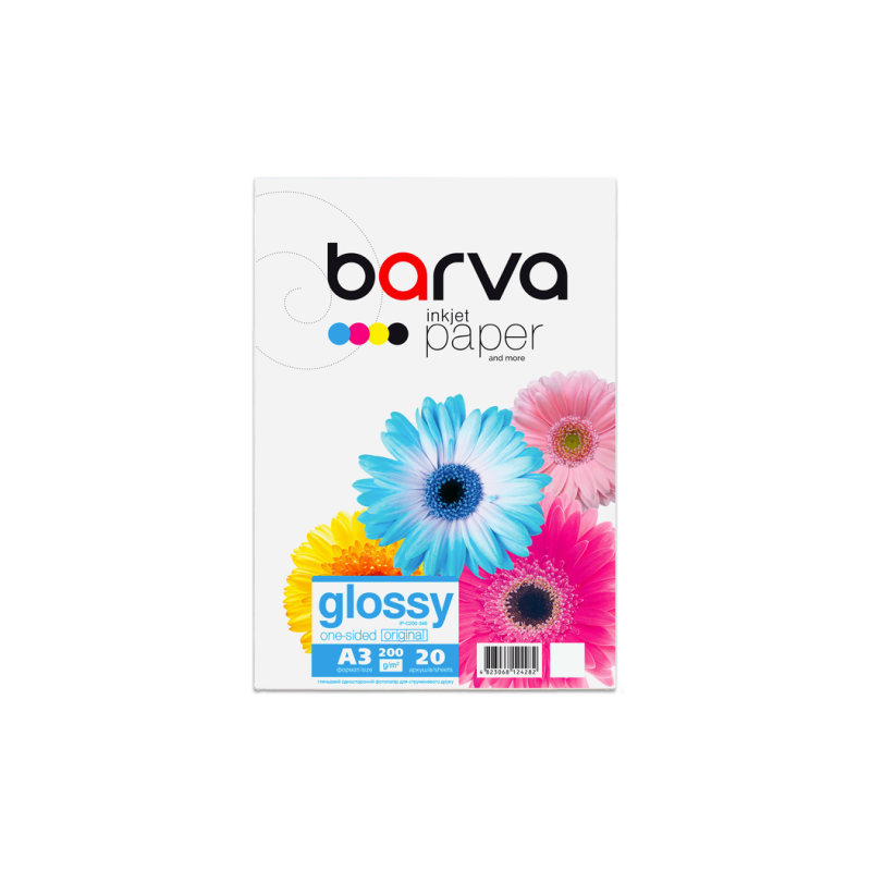 Fotopopierius Barva (IP-C200-346) Blizgus, 200 g/m², A3, 20 lapų