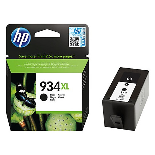 HP No.934XL HC (C2P23AE), juoda kasetė rašaliniams spausdintuvams, 1000 psl.