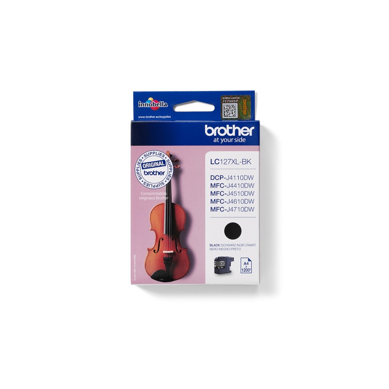 Brother LC127XL (LC127XLBK) Rašalinė kasetė, Juoda